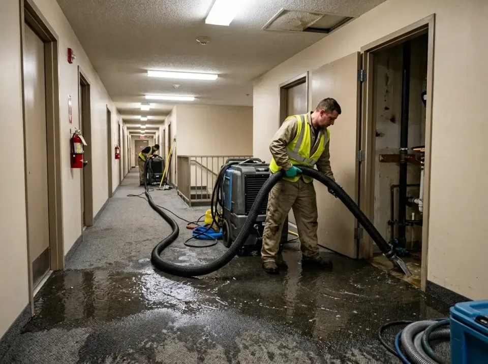 multi-unit-apartment-hallway-f-005 — frequently asked questions, Emergency Burst Pipe Water Extraction & Removal in Moundvil…